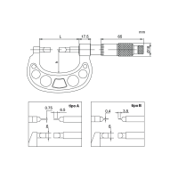 Micrometro a lama Accud – Cod. 326-000-01/02 – Sermac Srl